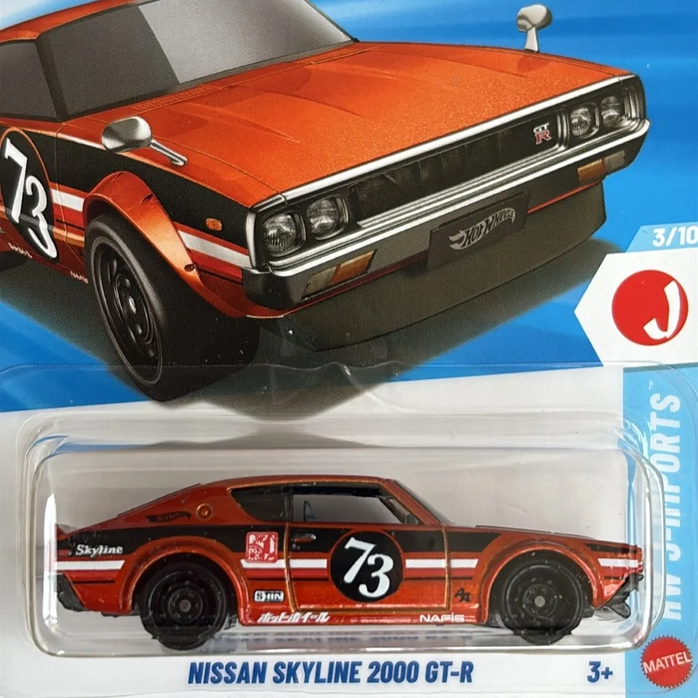 Nissan Skyline 2000 GT-R Orange Sports Car Hot Wheels J Imports JDM Hotwheels